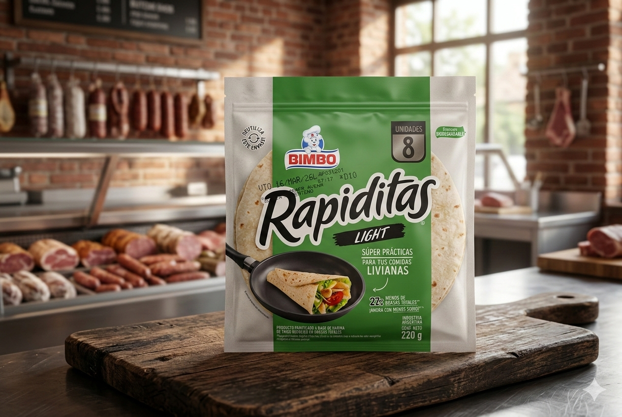 Rapiditas Light Bimbo - Pack x8 unidades (Bajas en calorías)